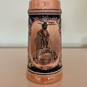 Manneken Pis Brussels Handmade Vintage Beer Stein